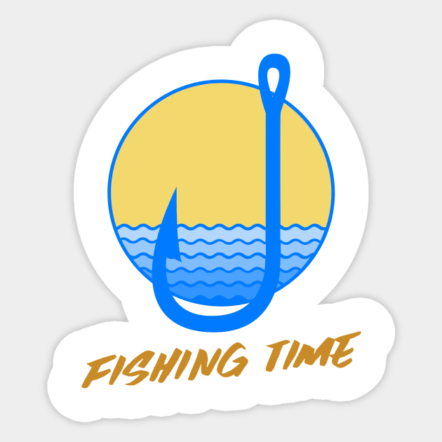 Fishing Time / Sport Fishing / Fishing Design / Fishing Lover / Fisherman gift Sticker by Redboy